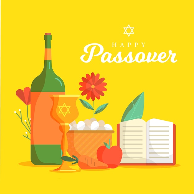 Free Vector beautiful illustration of passover event