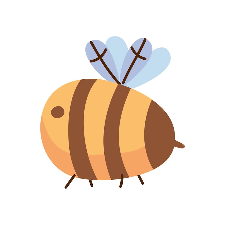 Free Vector bee insect animal flying