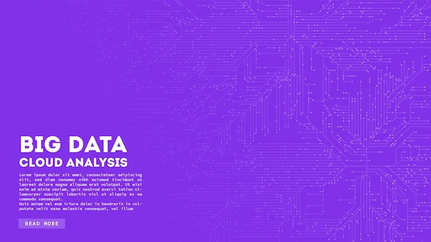 Free Vector big data cloud computing blockchain visualiztion cirquit board abstract pattern