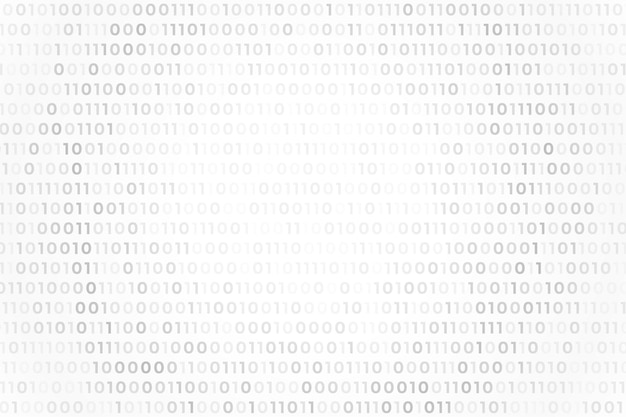 Free Vector binary code algorithm concept background for virtual learning