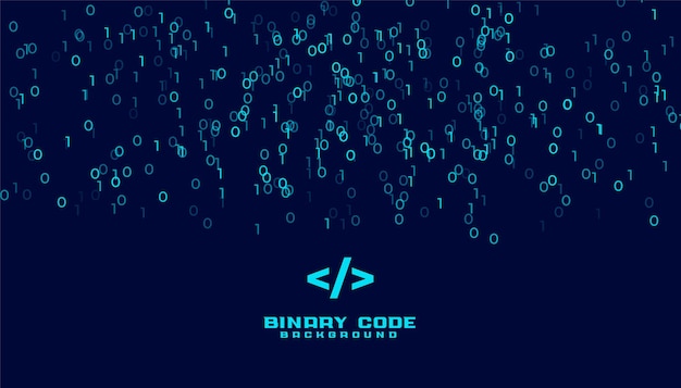 Free Vector binary code algorithm digital data background