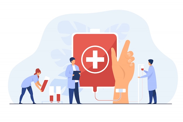 Free Vector blood donation station