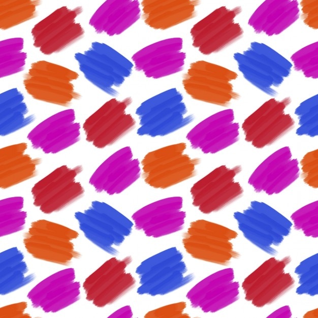 Free Vector blots colors of seamless pattern blue redpink color blots