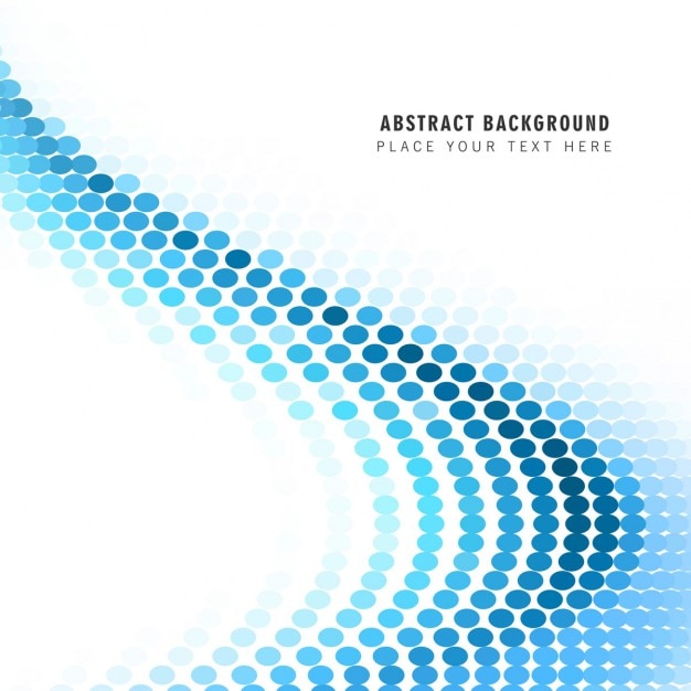 Free Vector blue dots wave