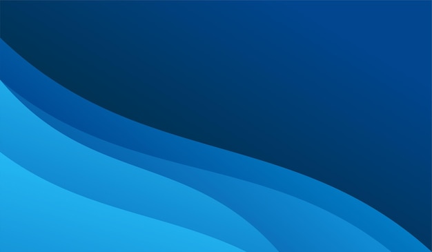 Free Vector blue wave gradient design background abstract