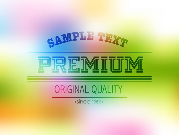 Free Vector blurred colorful background design