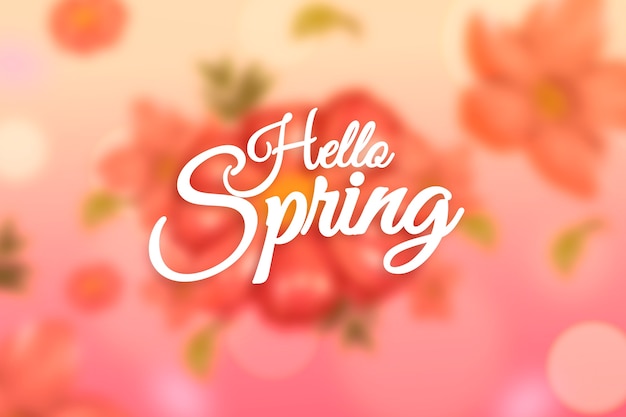 Free Vector blurred spring background