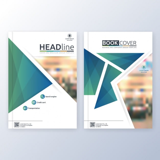 Free Vector book cover template