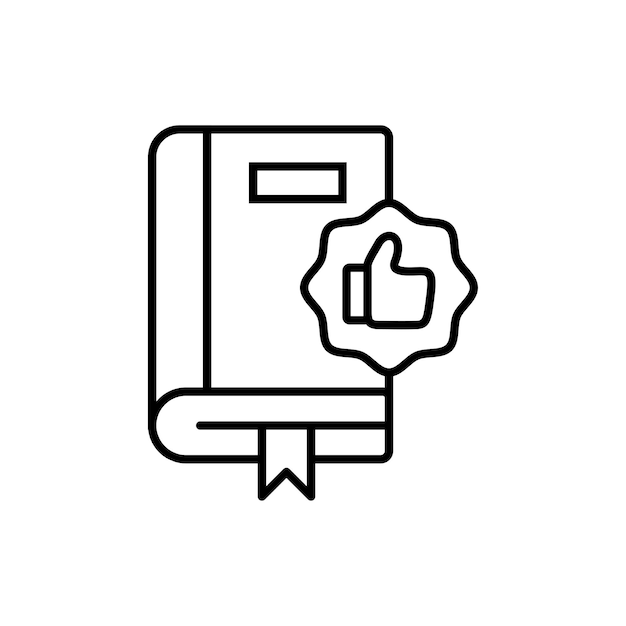 Free Vector book recommendation icon