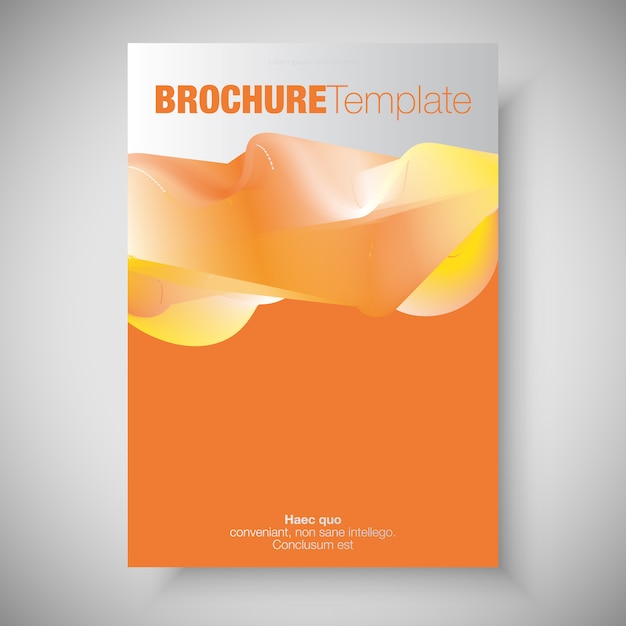 Free Vector brochure template design
