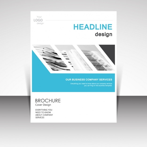 Free Vector brochure template design