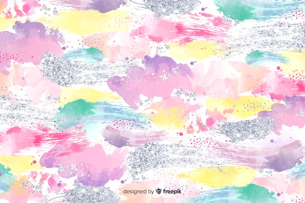 Free Vector brush strokes abstract background