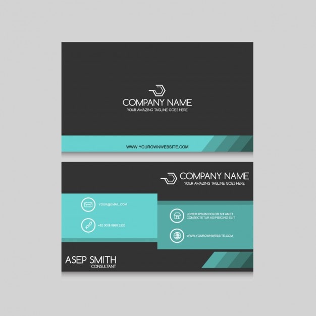 Free Vector business card design