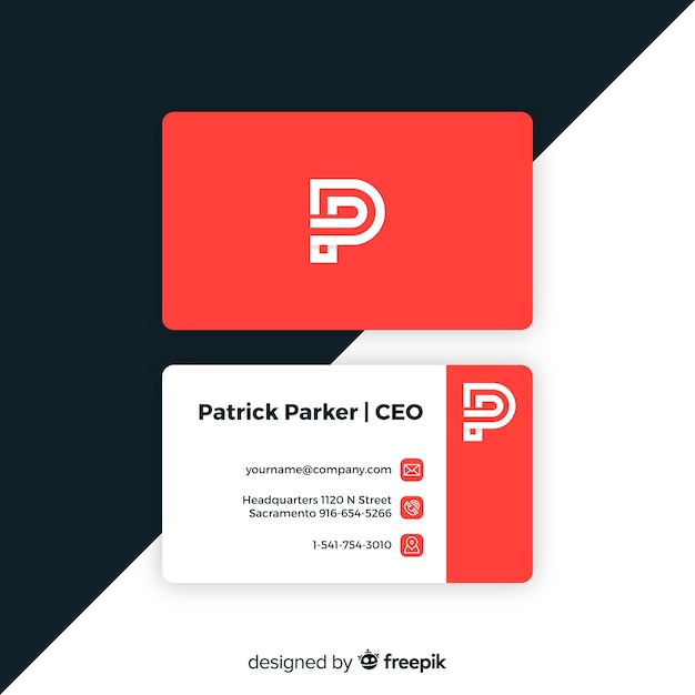 Free Vector business card