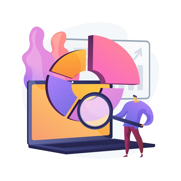 Free Vector business intelligence abstract concept illustration