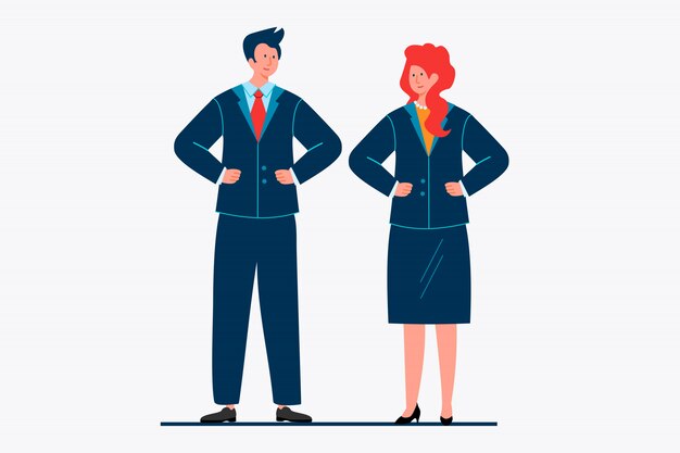 Free Vector business people meeting