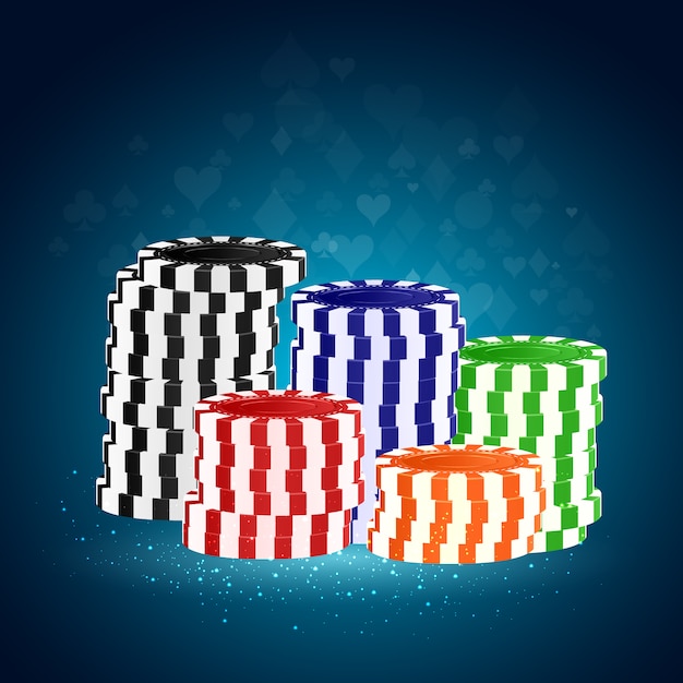 Free Vector casino chips background