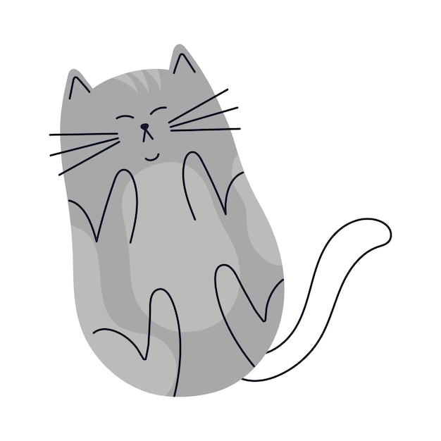 Free Vector cat mascot feline