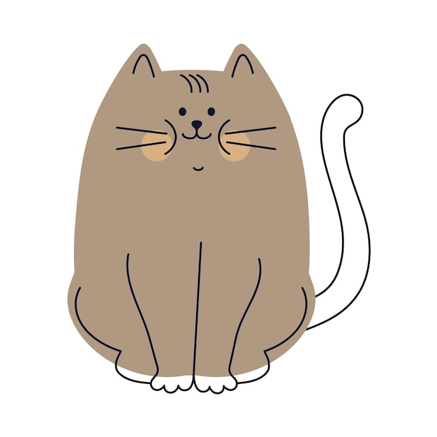 Free Vector cat mascot isolated