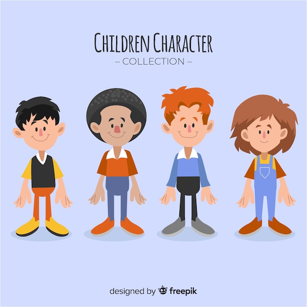 Free Vector childrens day boys pack