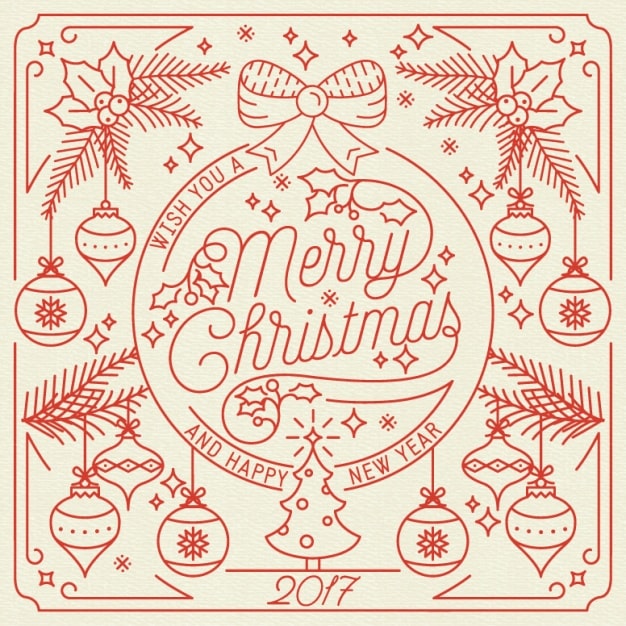 Free Vector christmas background design