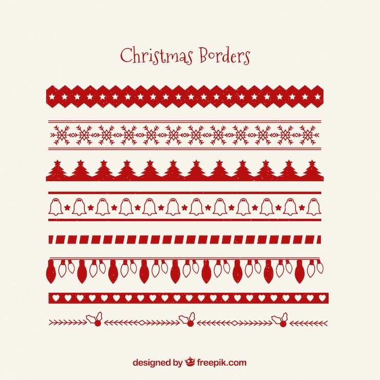 Free Vector christmas decoration pack