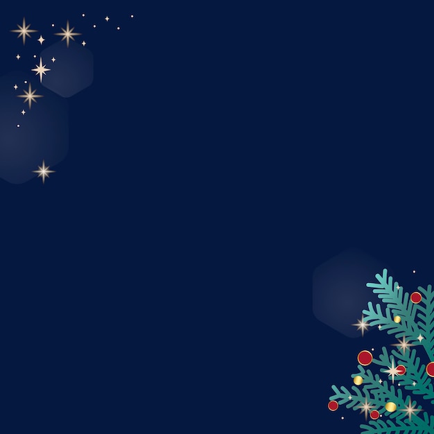 Free Vector christmas doodle on blue background