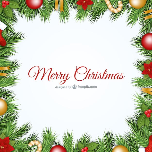 Free Vector christmas frame vector