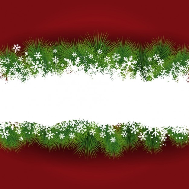 Free Vector christmas frame with red background