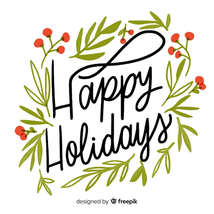 Free Vector christmas lettering