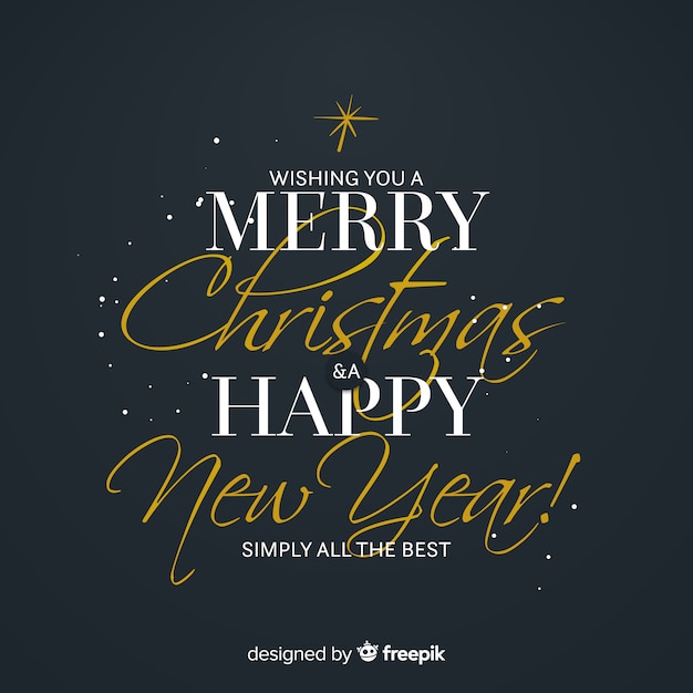 Free Vector christmas lettering