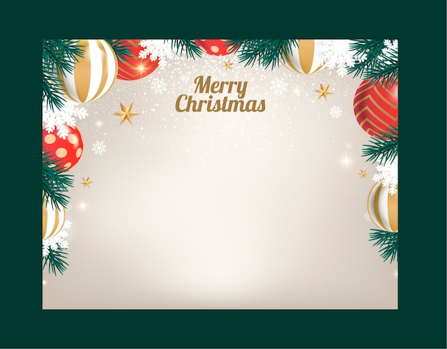 Free Vector christmas season photocall template
