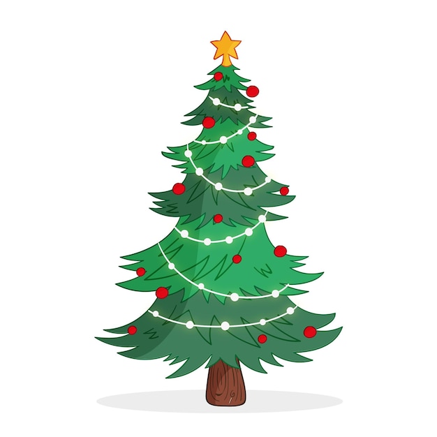 Free Vector christmas tree concept