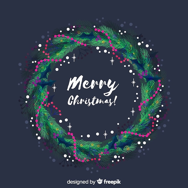 Free Vector christmas wreath