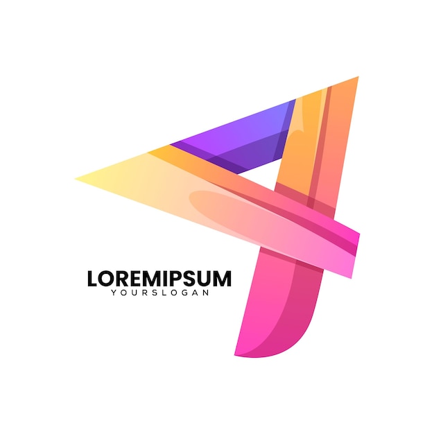 Free Vector circle and leaf icon colorful logo design