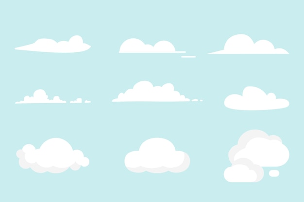 Free Vector clouds collection