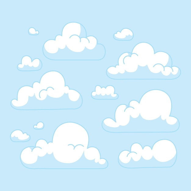 Free Vector clouds collection