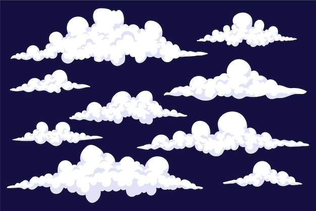 Free Vector clouds collection