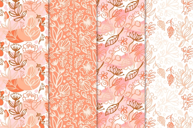 Free Vector collection of abstract drawn patterns