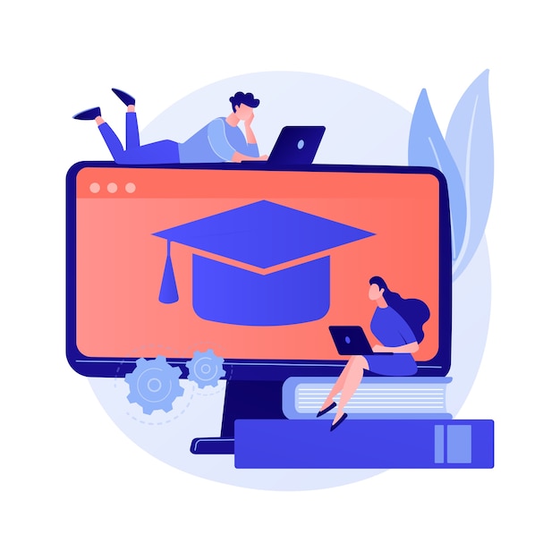 Free Vector color theory online studying. web design basics, drawing tutorial, interior designer. female artist cartoon character holding pencil