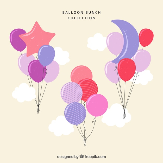 Free Vector colorful balloon set 