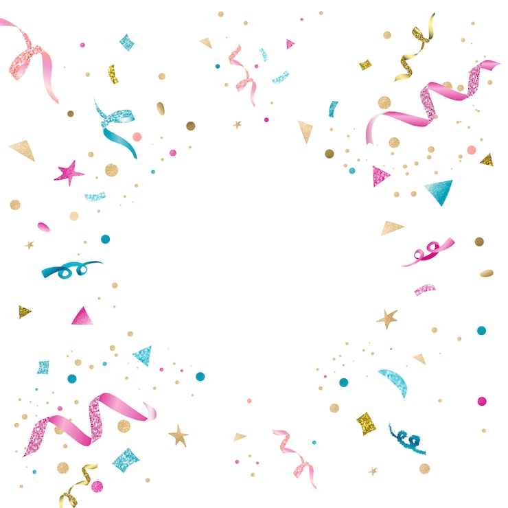 Free Vector colorful confetti celebratory design