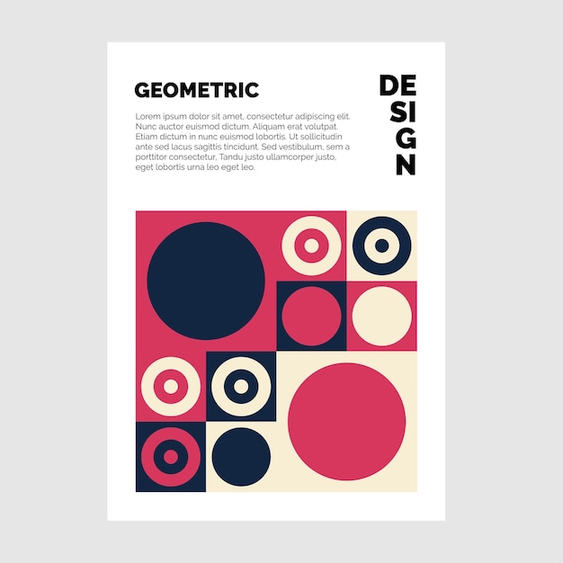 Free Vector colorful geometric brochure background