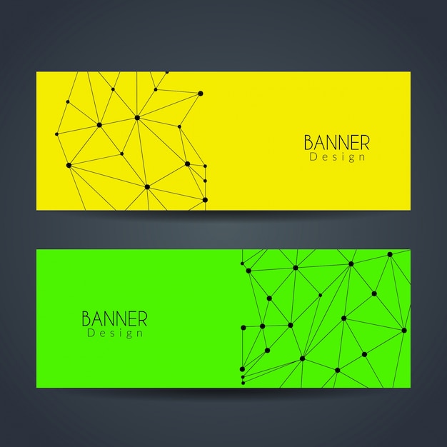 Free Vector colorful technology banners