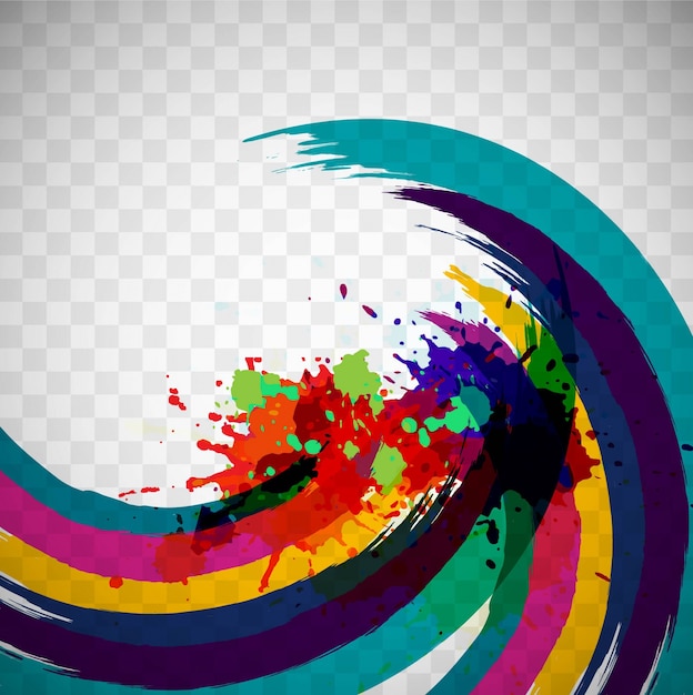 Free Vector colorful watercolor waves