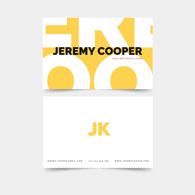 Free Vector colourful abstract business card template