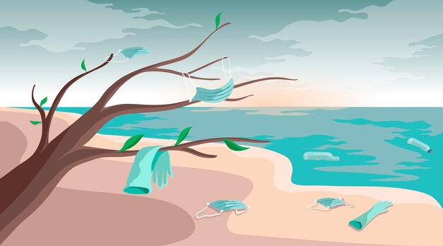 Free Vector coronavirus waste background