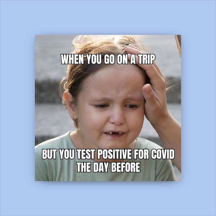 Free Vector covid crying meme joke