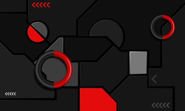 Free Vector creative abstract wide background with geometric shapes