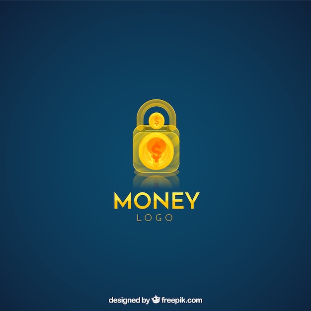 Free Vector creative money logo design